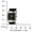 Women's 20mm Square Watch with Glossy Black Leather Strap