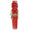 Women's 20mm Square Watch with Glossy Red Leather Strap