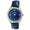 Women's 40mm Blue Boyfriend Watch with Baguette Crystals