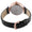 Women's 38mm Black Watch Crystal Bezel Leather Strap