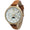 Women 38mm Watch Multi Function Suede Leather Strap