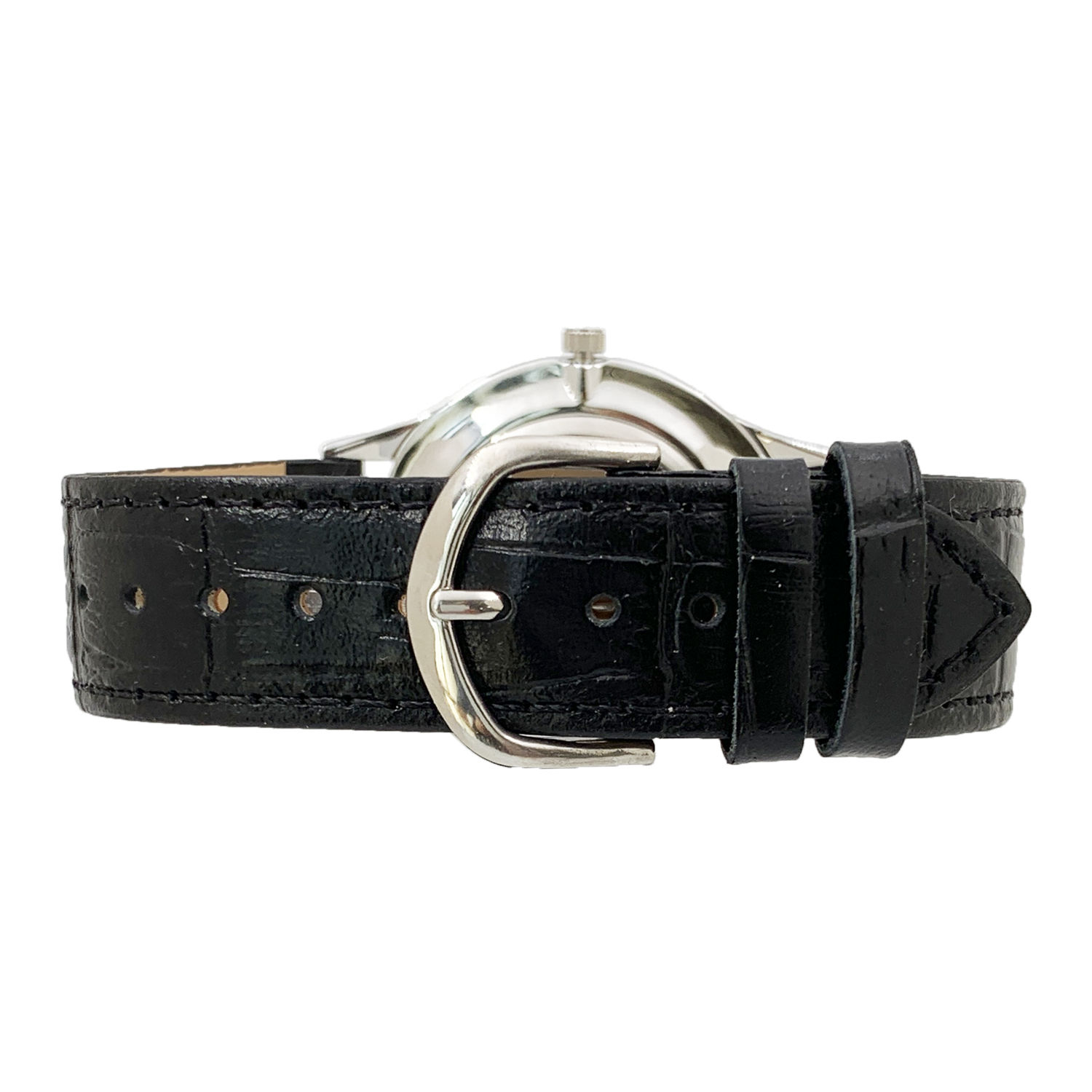 Women's watches leather 2025 strap large face