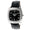 Women's Black Boyfriend Watch 40mm Crystal Bezel Leather Strap