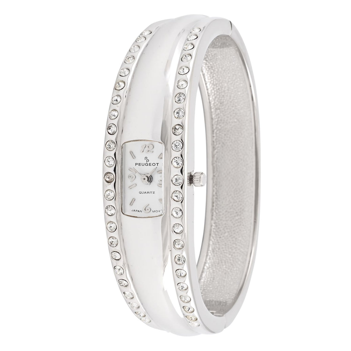 Women\'s Premium Crystal Accented Watch and Bangle Set Silver Anne Klein - Brandclub - Anne Klein Women main image 3
