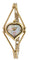 Womens Gold-Tone Heart Shape Wire Watch with Mother of Pearl dial