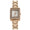 Women's Rose Gold Tank Shape Bracelet Watch - Swarovski Crystal Bezel