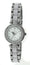 Womens 26mm Crystal Bezel Silver Watch with White Acrylic Links