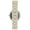 Women's Cream Ceramic Watch 34mm Crystal Bezel
