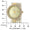 Women's Cream Ceramic Watch 34mm Crystal Bezel