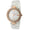 Women's White Ceramic Watch 34mm Crystal Bezel