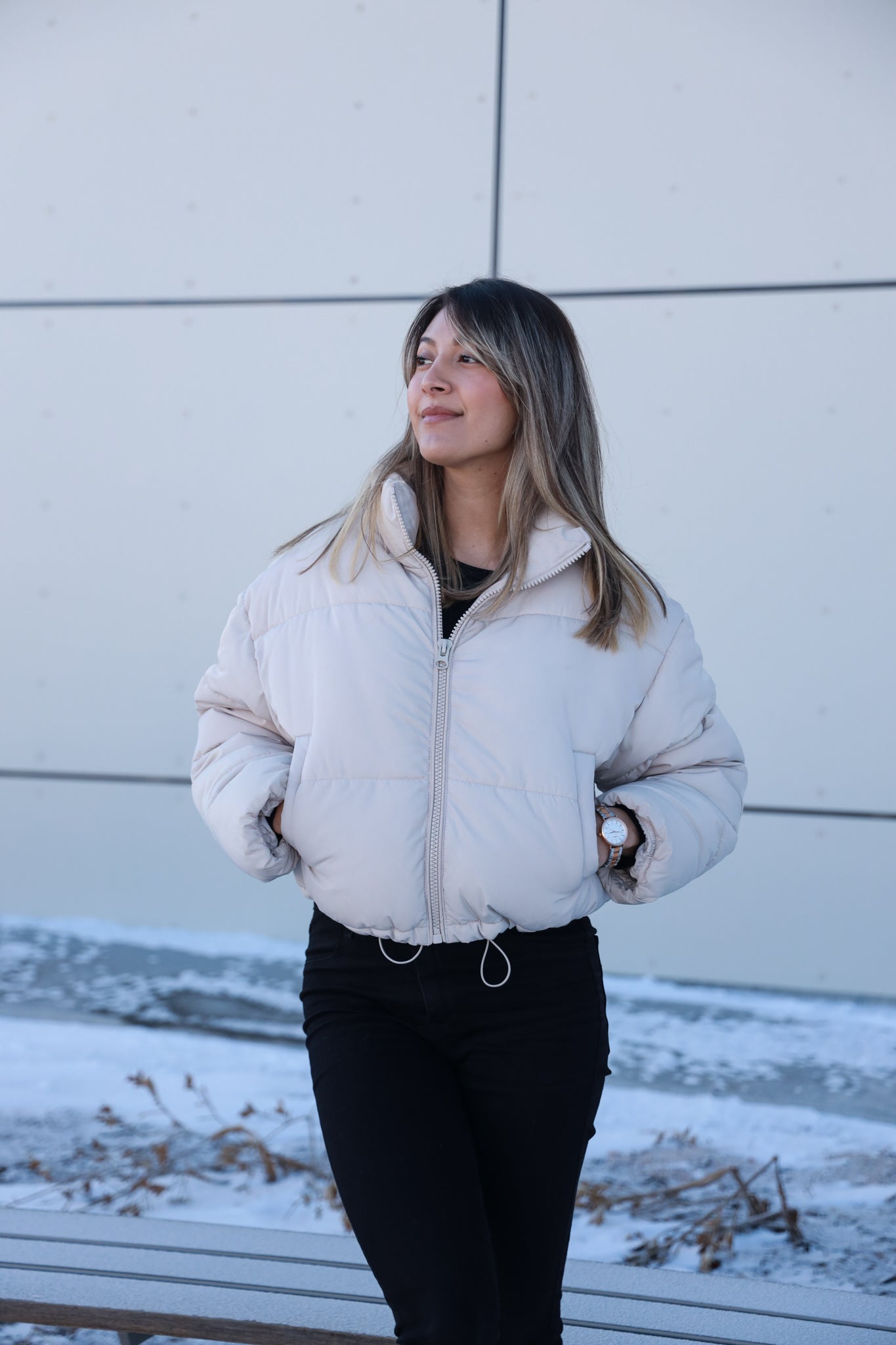 Women's Two Tone Watch 30mm Sleek Stainless Steel Bracelet