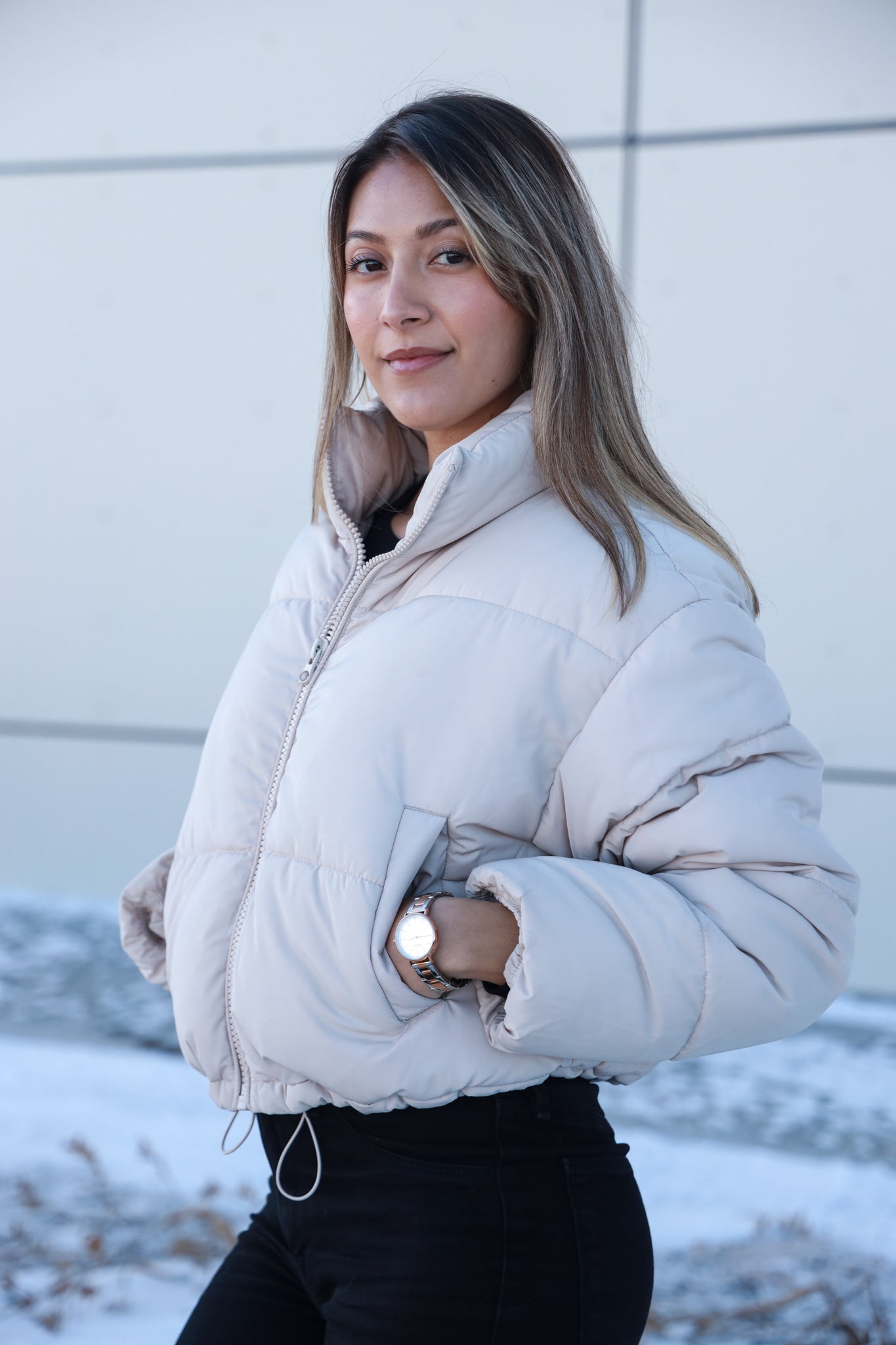 Women's Two Tone Watch 30mm Sleek Stainless Steel Bracelet