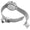 Women's Silver Watch 32mm Floating CZ with Diamond Dial Mesh