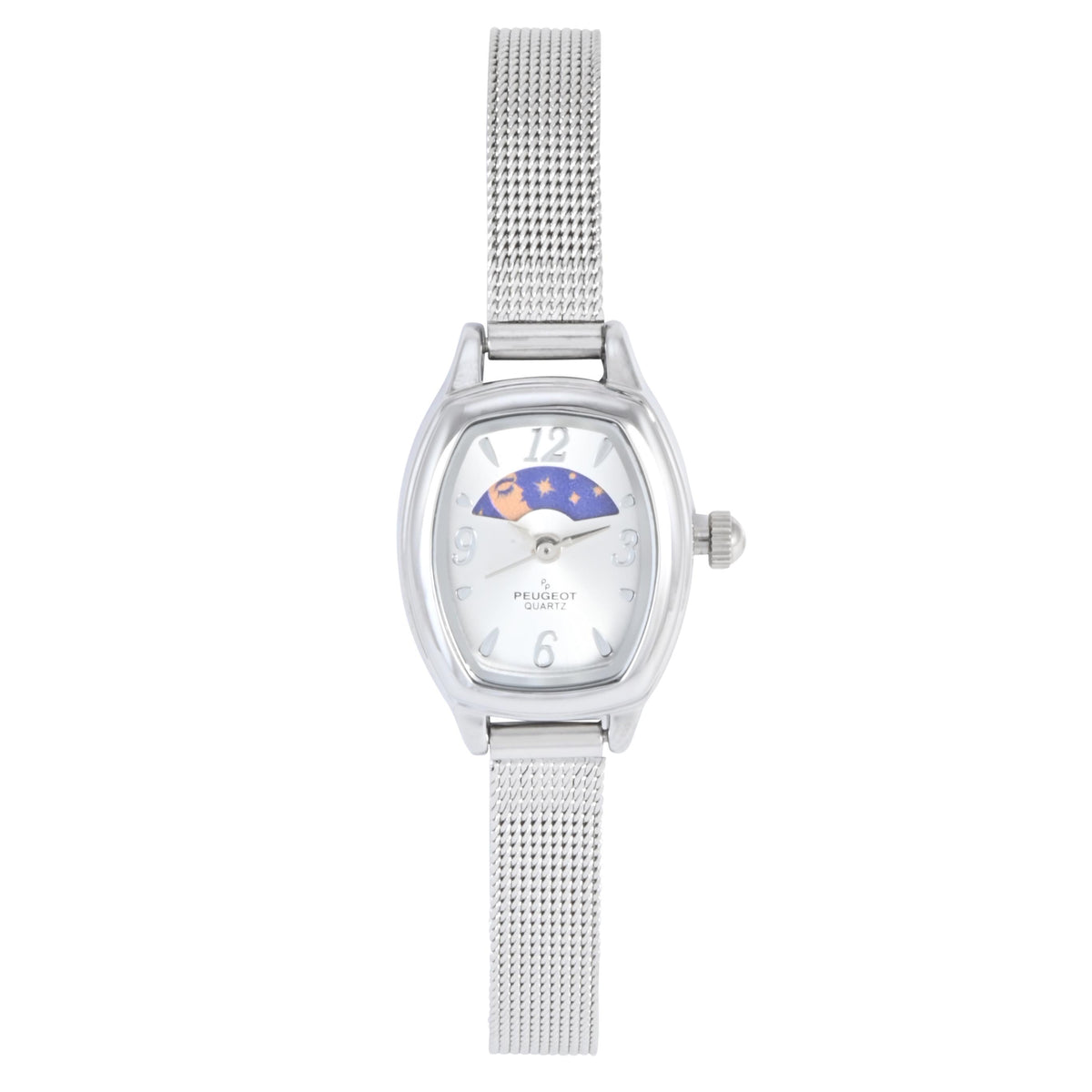 Stunning in Vintage Silver and Green Peugeot Moon Phase Unisex Watch 7090GBR-FV-NEW-12.10.jpg?v=  main image 2