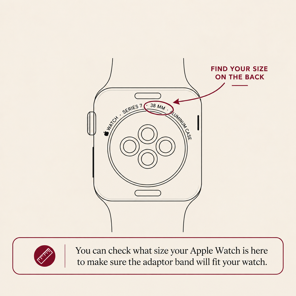 Unisex 20mm White Croc-Embossed Genuine Leather Strap for Apple Watch – Fits 38mm, 40mm, 41mm & Newer 42mm