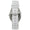 Women's 37mm White Watch with Crystal Bezel Leather Band