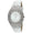 Women's 37mm White Watch with Crystal Bezel Leather Band