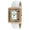 Women's Couture Crystal Gold Watch Tank shape with White Leather Strap