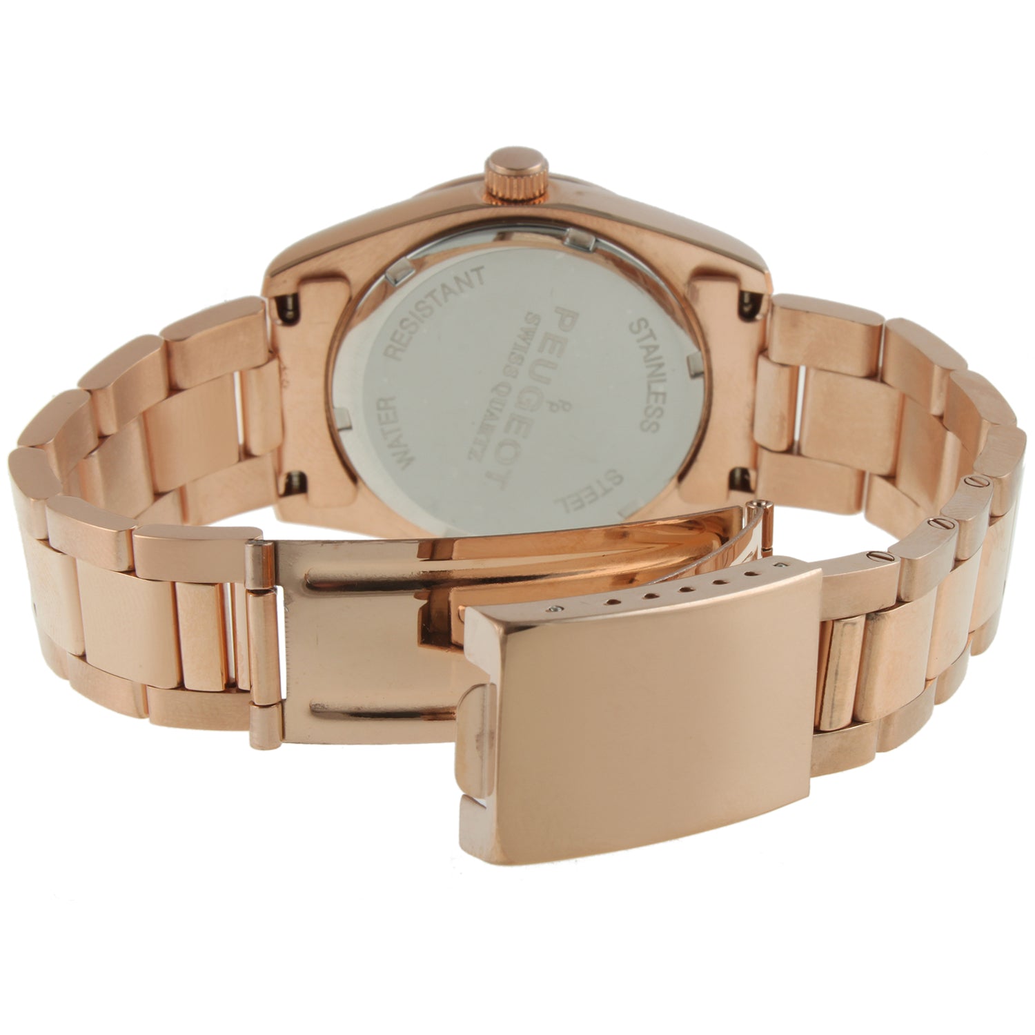 Women's Rose Gold Swiss 35mm Round Bracelet Watch