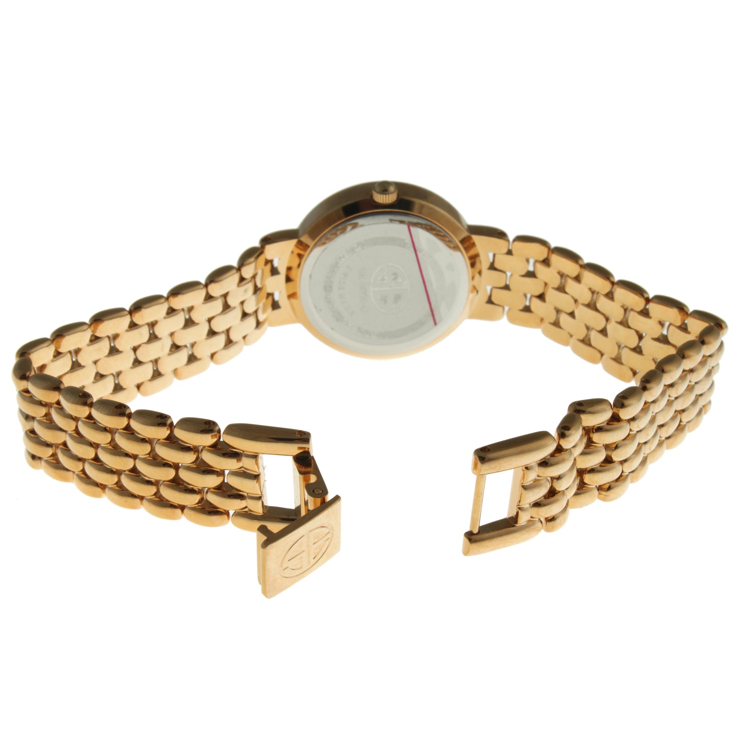 Swiss Edition Women's 23K Gold-Plated Champagne Dial Bracelet Watch