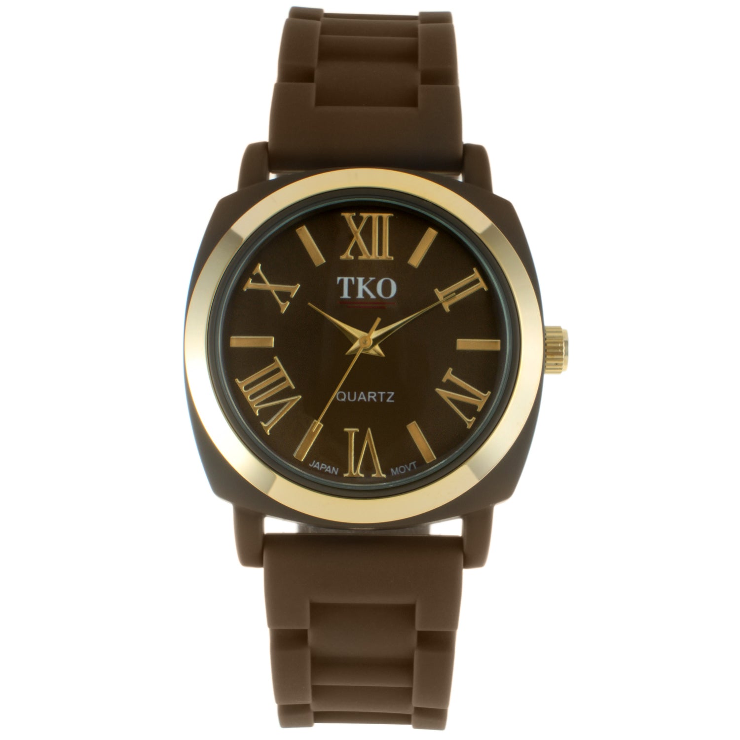 TKO Milano Fall Silicone Rubber Watch- Brown