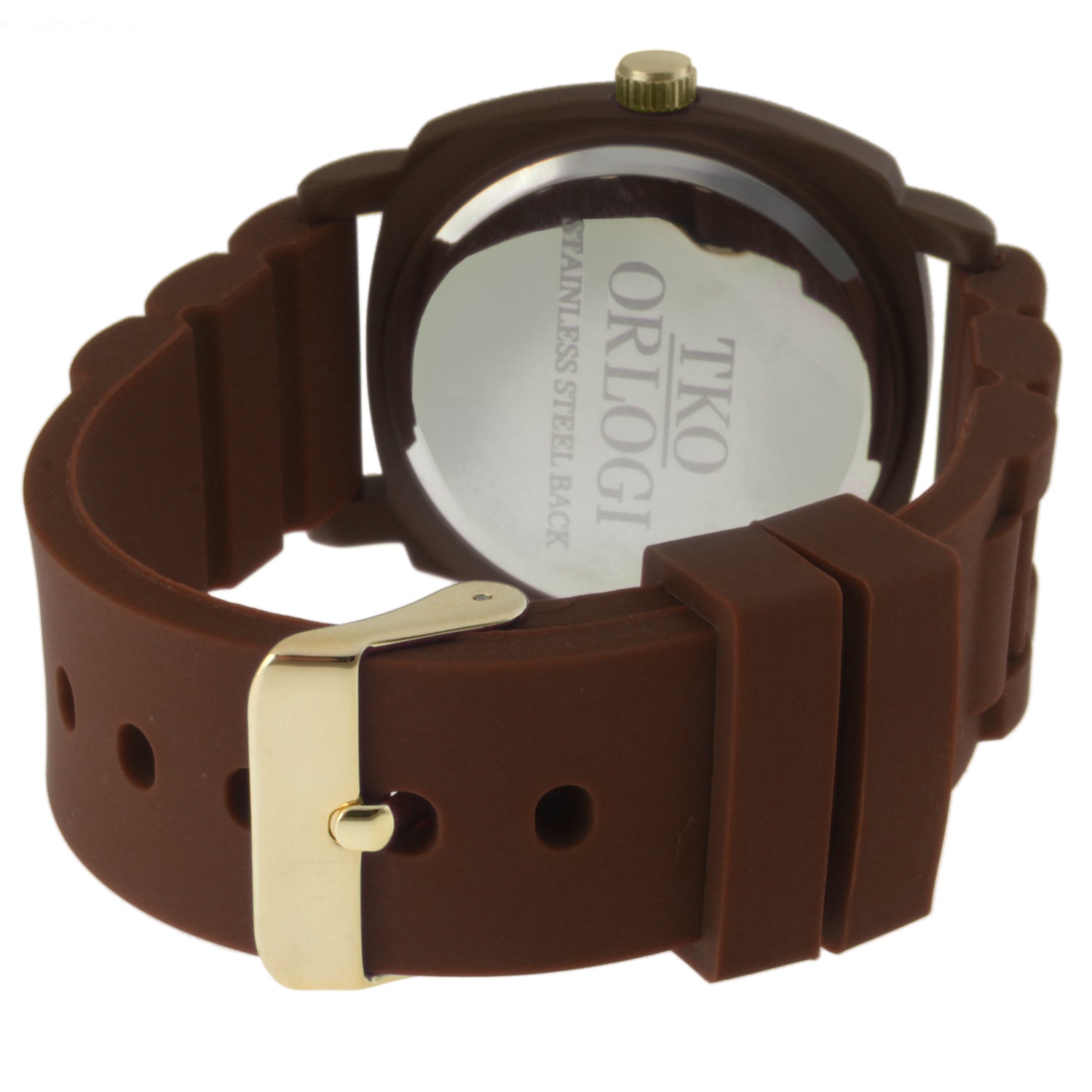 TKO Milano Fall Silicone Rubber Watch- Brown