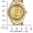 Men's 40mm White Face Fluted Bezel Gold Bracelet Watch