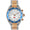 Men's 46mm Two-Tone Circular Day Date Stainless Steel Bracelet Watch