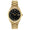 Men's 40mm Black Dial 14K Gold Plated Genuine Diamond Dial Watch