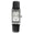 Men's 38x24mm Silver Contour Case Remote Sweep Leather watch