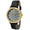Mens 40mm Dress Watch with Roman Numerals and Black Strap