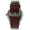 Mens 40mm Dress Watch with Roman Numerals and Brown Leather Strap