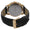 Men's 38mm Black Dial And Case Sun-Moon Leather Strap watch