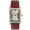 Men's x 30 mm Brown Vintage Tank Leather Strap Watch