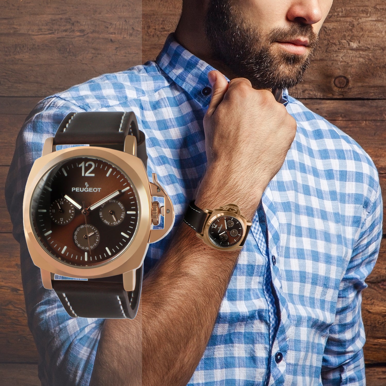 WoodWatch | Men's Watch | Walnut Blue