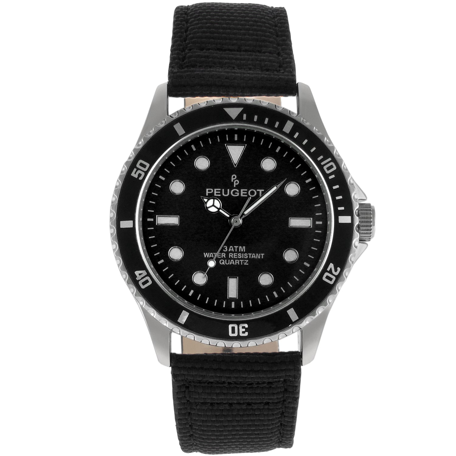 Men's Sport Bezel with Colored Dial and Canvas Strap