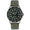 Men's 42mm Sport Bezel Watch with Green Dial and Canvas Strap