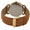 Men 38mm Gold Retro Design Calf Skin Leather Strap watch