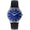 Men's 40mm Blue Dial Vintage Remote Sweep Leather Strap Watch