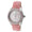 Women's Pink Watch 40mm Bold Crystal Bezel Leather Strap