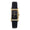 Women's 34x20mm Contour Dress Watch Black Leather Strap