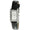 Women 34x20mm silver trim watch with white face and black leather strap