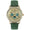 Women's 40mm Multi-Function Watch with Green Suede Strap