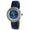 women 38mm round watch blue face with 350 floating cz in bezel and diamond markerson dial 