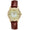 Women's Brown Watch 34mm Crystal Bezel Leather Strap