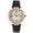 Women's 38mm Black Watch Crystal Bezel Leather Strap