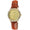 Women's Brown 36mm Classic Watch with Crystal Bezel
