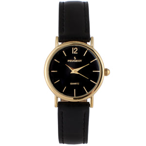 Women's Classic 24mm Black Watch With Easy to Read Numerals