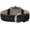 Women's Watch 36mm Square Tank Shape Black Leather Strap Watch