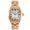 Women's Rose Gold Status Bracelet Watch 36x33mm Barrel Shape Roman Dial